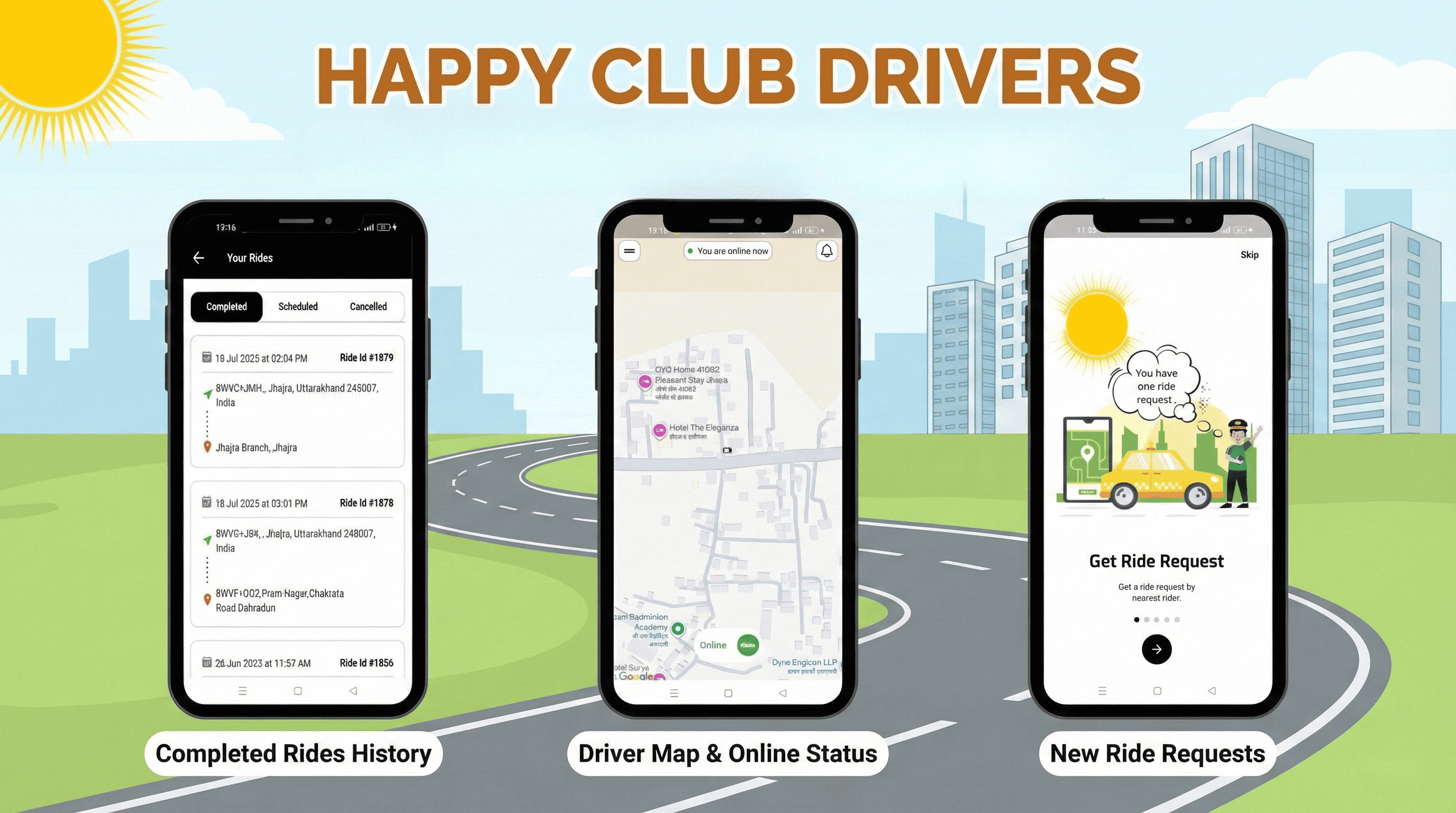 Happy Club Driver App
